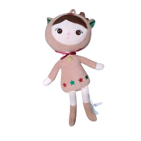 MeToo Plush Doll Christmas Reindeer Stuffed‎ Girl Me Too Toy Retired HTF - Picture 1 of 7